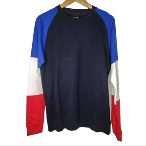 Only & Sons Onsben Colorblock Sweatshirt in Night Sky Size M New With Tags